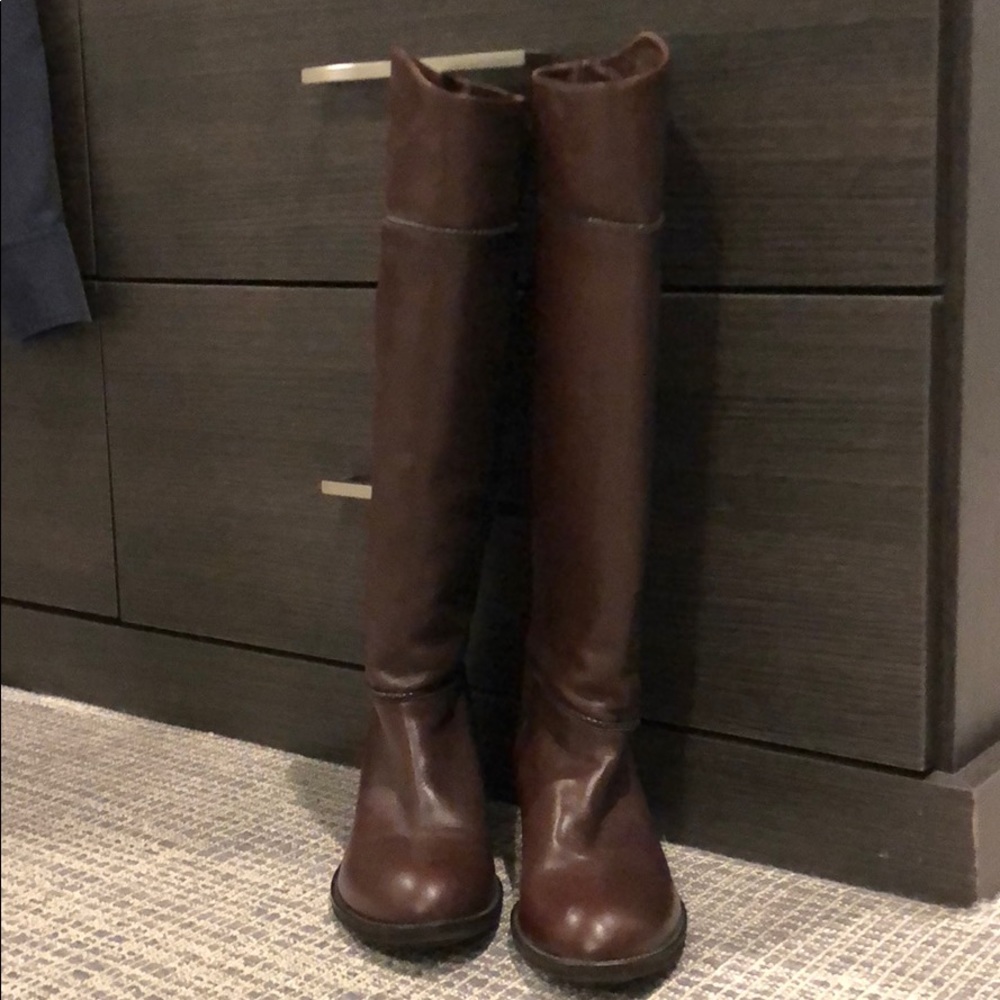 Furla Brown Leather Boots